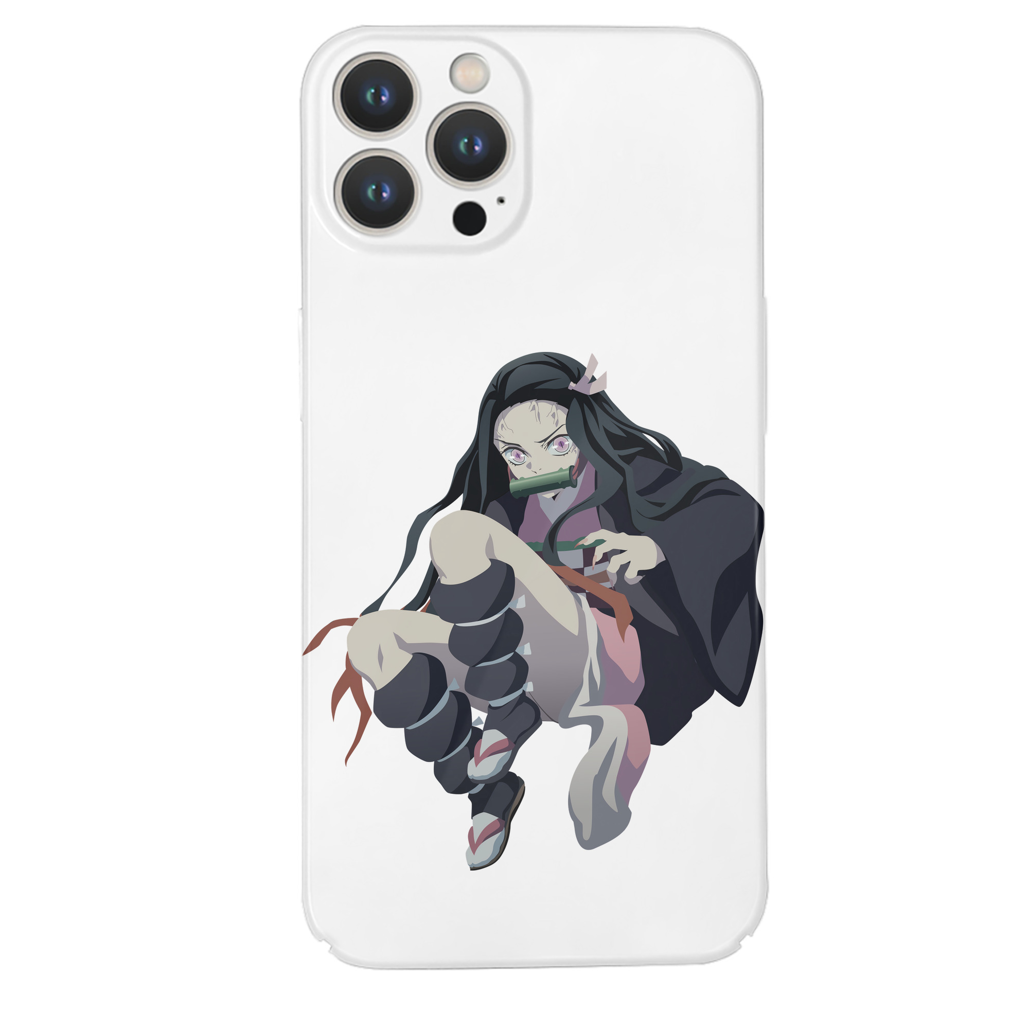 （画像用） 鬼滅の刃（きめつのやいば）竈門 禰󠄀豆子／かまど ねずこ Kamado Nezuko 【iPhone 14シリーズ対応】ハードケース